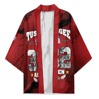 85 Years of Tuskegee Airmen Kimono 332nd Fighter Group Red Tails