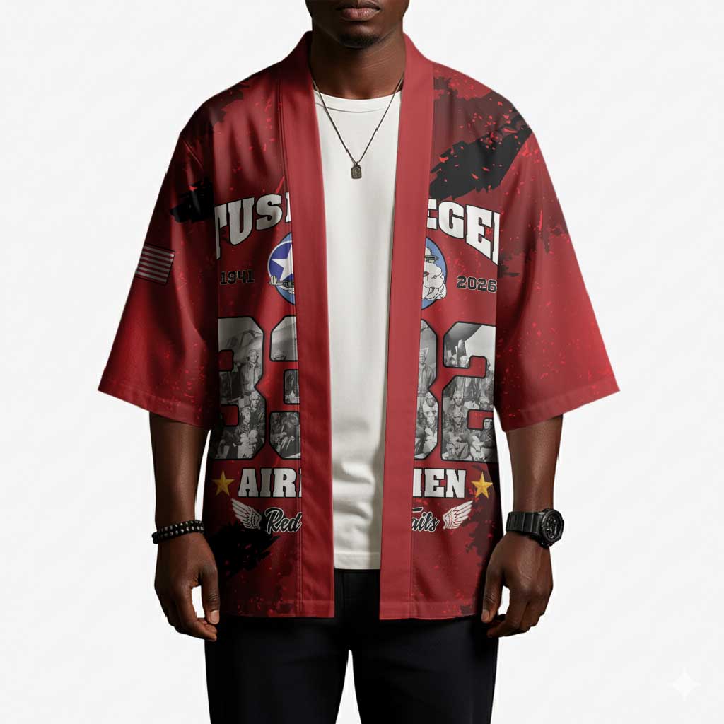 85 Years of Tuskegee Airmen Kimono 332nd Fighter Group Red Tails