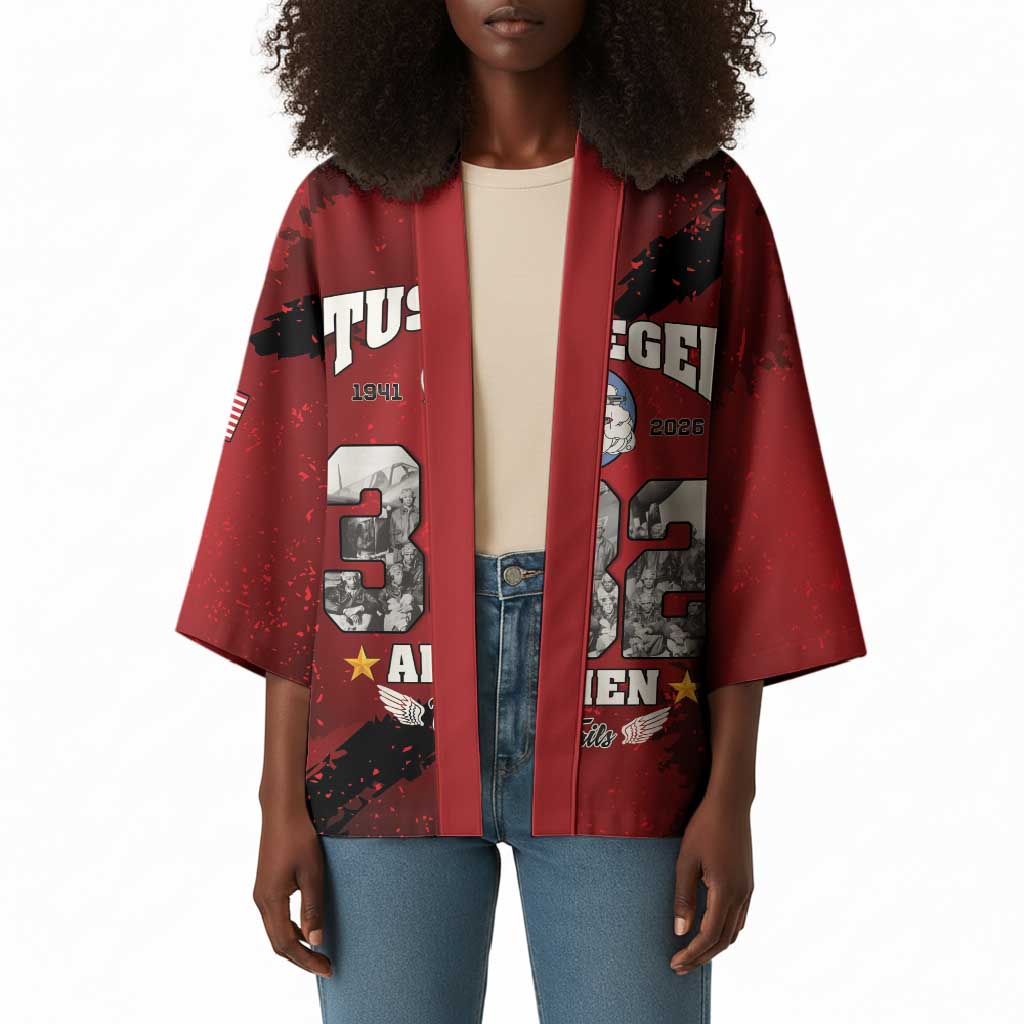 85 Years of Tuskegee Airmen Kimono 332nd Fighter Group Red Tails