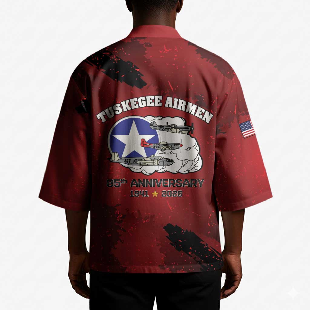 85 Years of Tuskegee Airmen Kimono 332nd Fighter Group Red Tails