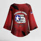 85 Years of Tuskegee Airmen Kimono Sleeve Blouse 332nd Fighter Group Red Tails