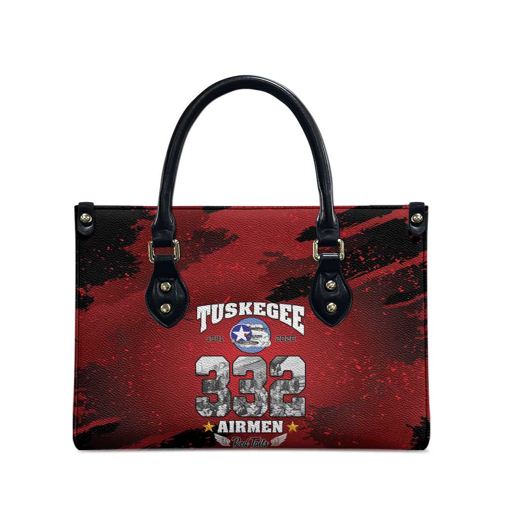 85 Years of Tuskegee Airmen Leather Bag 332nd Fighter Group Red Tails