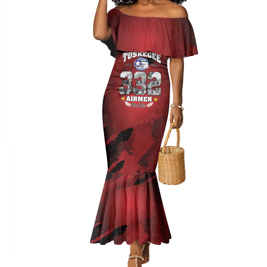 Tuskegee Airmen 1941–2026 Mermaid Dress 332nd Red Tails 85th Anniversary - African Pride
