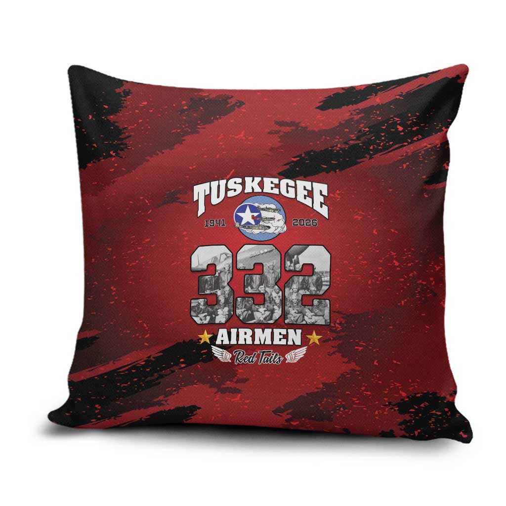 85 Years of Tuskegee Airmen Pillow Cover 332nd Fighter Group Red Tails