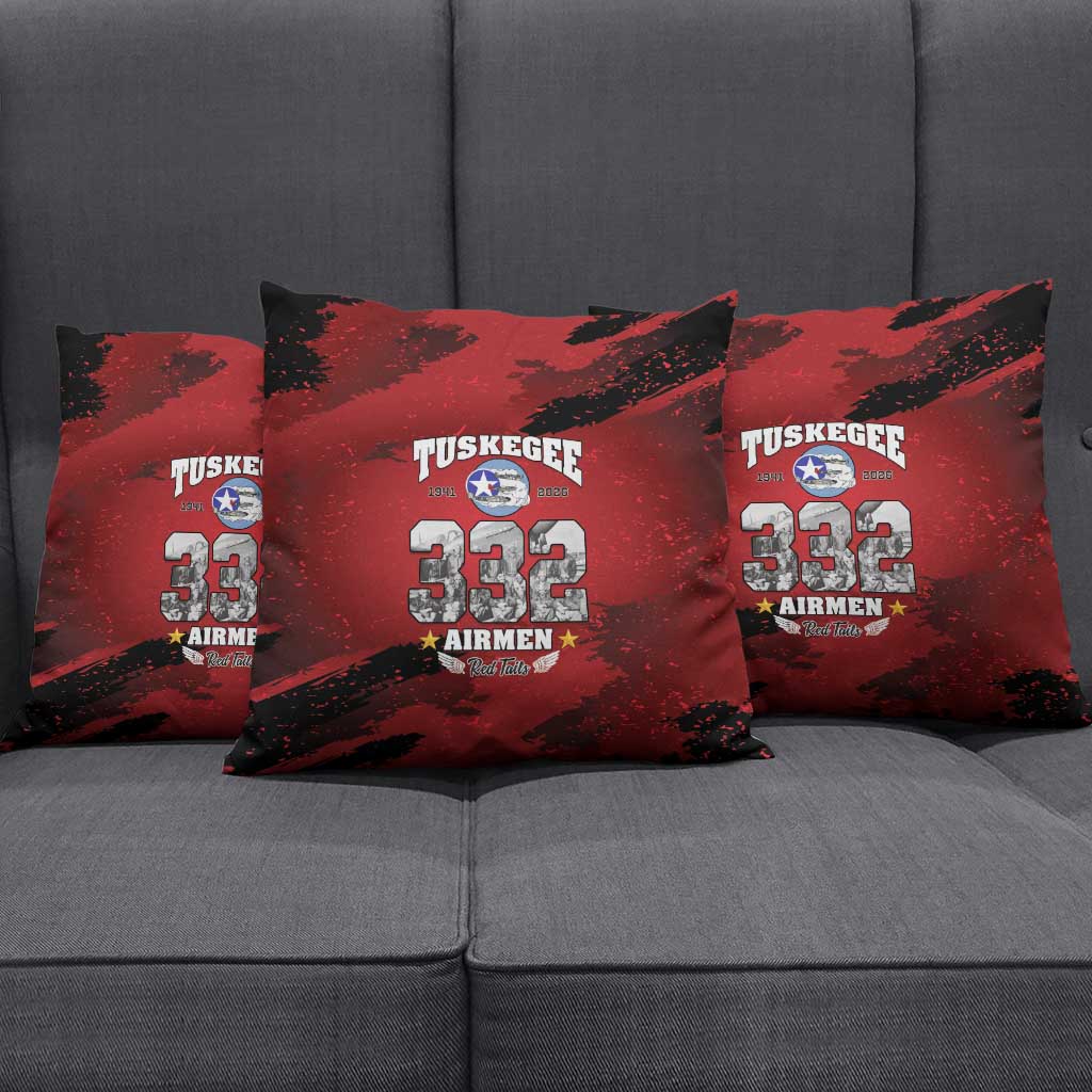 85 Years of Tuskegee Airmen Pillow Cover 332nd Fighter Group Red Tails