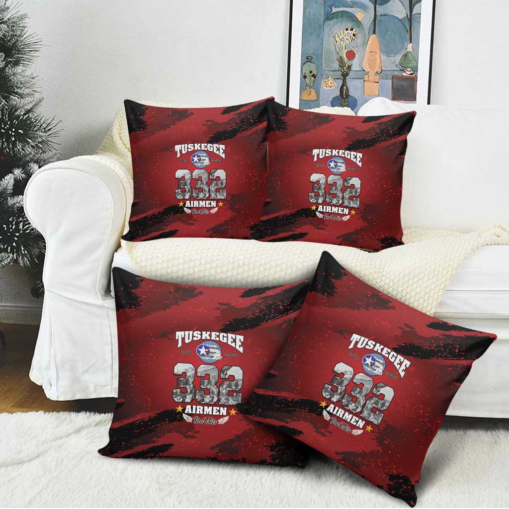 85 Years of Tuskegee Airmen Pillow Cover 332nd Fighter Group Red Tails