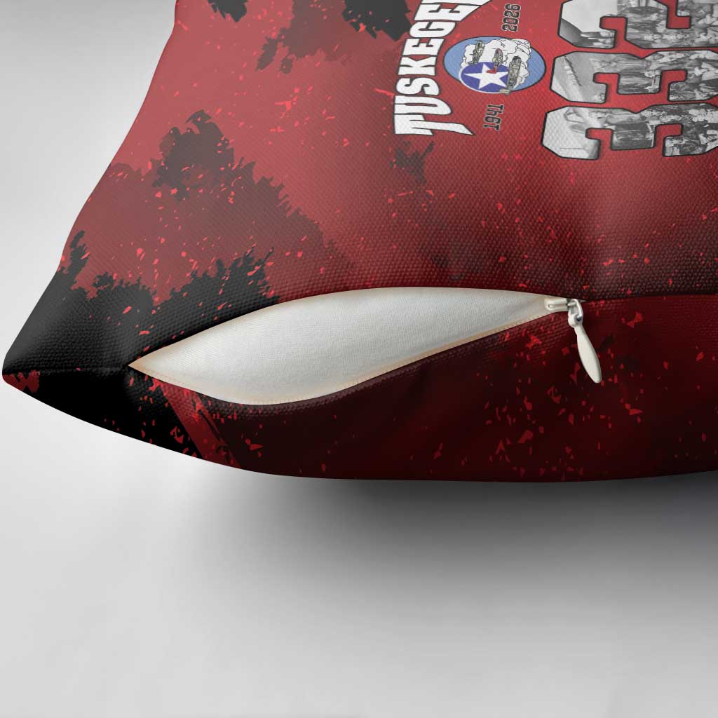 85 Years of Tuskegee Airmen Pillow Cover 332nd Fighter Group Red Tails