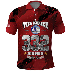 Tuskegee Airmen 1941–2026 Polo Shirt 332nd Red Tails 85th Anniversary - African Pride