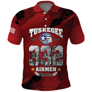 Tuskegee Airmen 1941-2026 Polo Shirt 332nd Red Tails 85th Anniversary LT15
