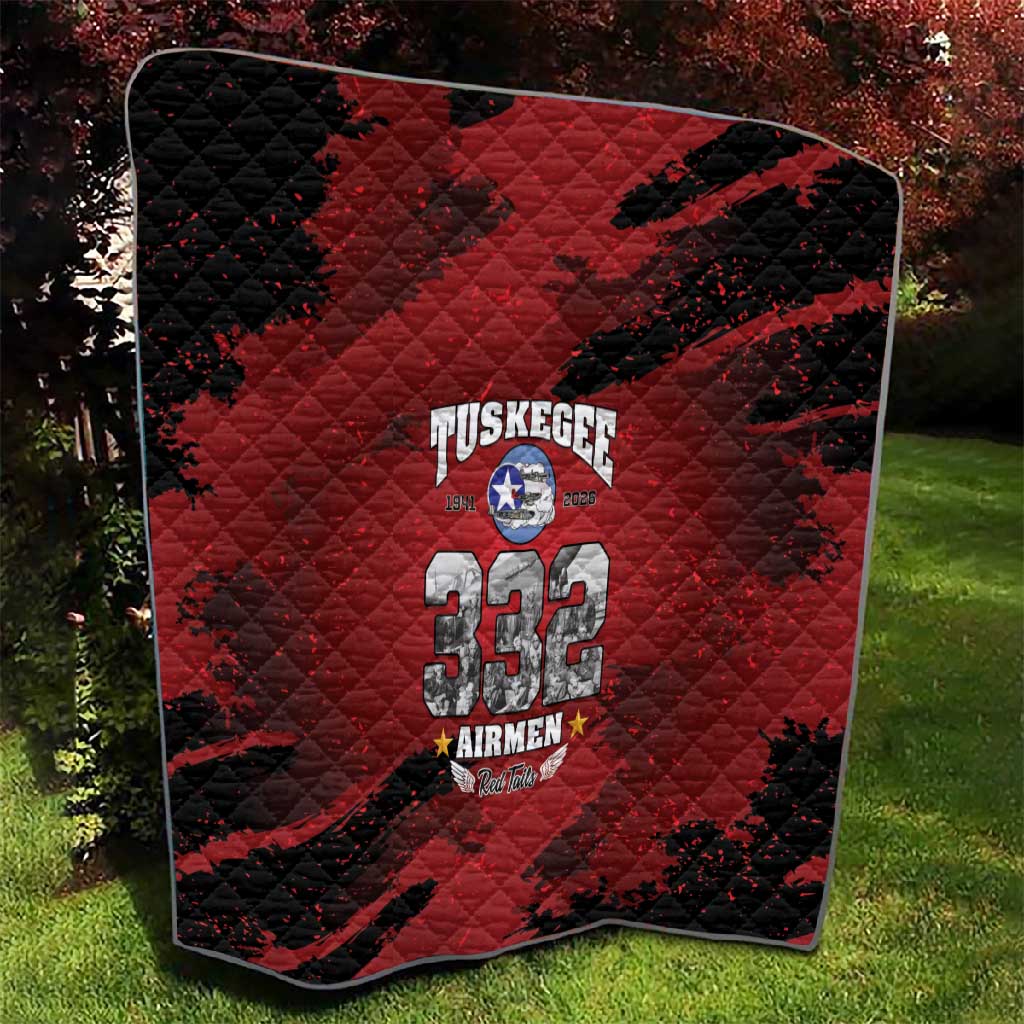 Tuskegee Airmen 1941–2026 Quilt 332nd Red Tails 85th Anniversary - African Pride
