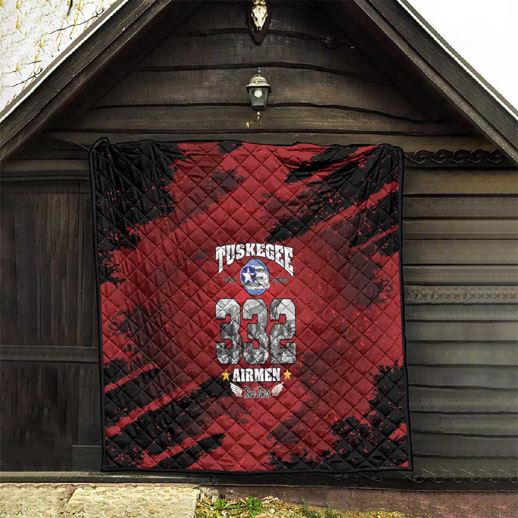 Tuskegee Airmen 1941–2026 Quilt 332nd Red Tails 85th Anniversary - African Pride