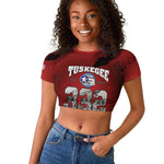 Tuskegee Airmen 1941–2026 Raglan Cropped T shirt 332nd Red Tails 85th Anniversary - African Pride