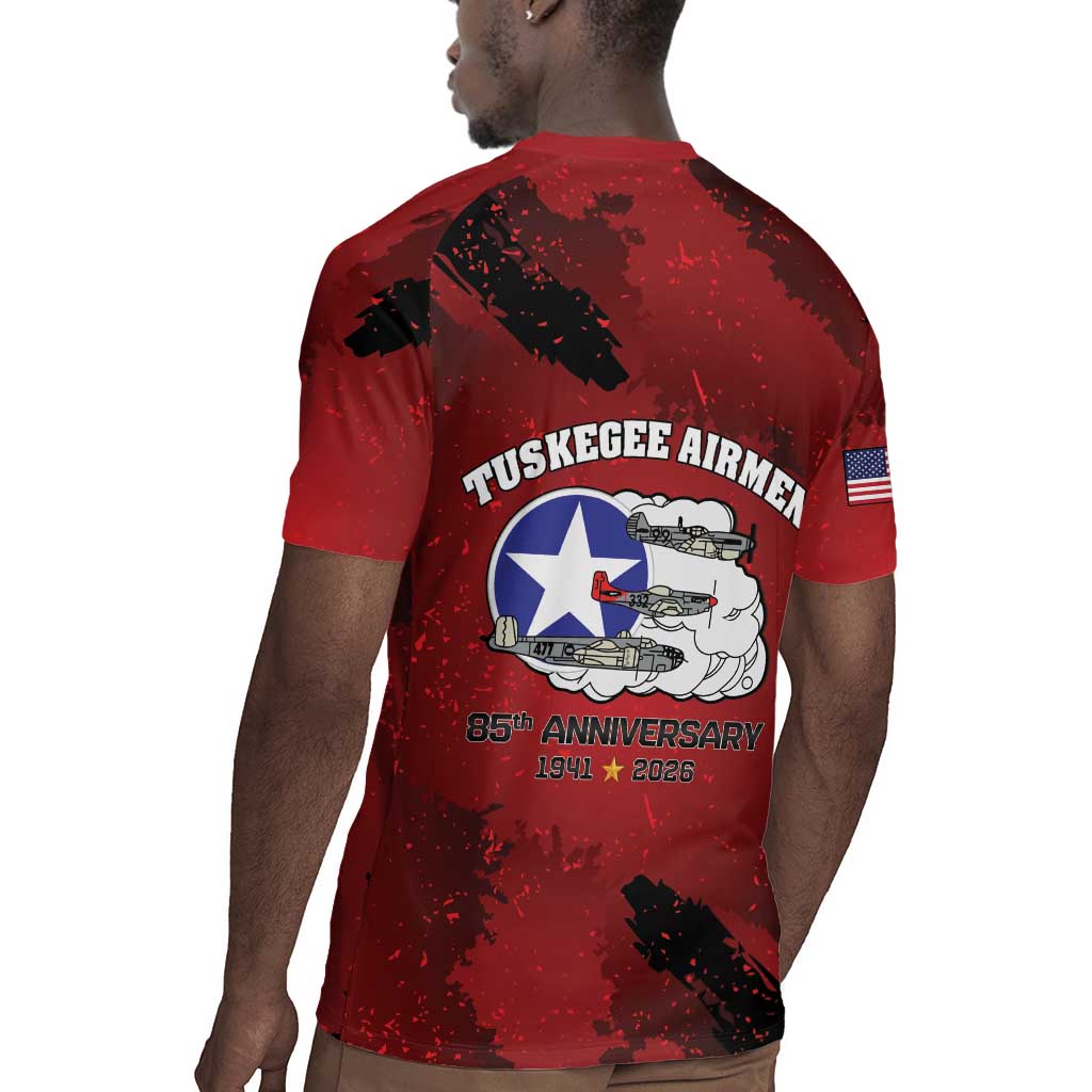 Tuskegee Airmen 1941–2026 Rugby Jersey 332nd Red Tails 85th Anniversary - African Pride