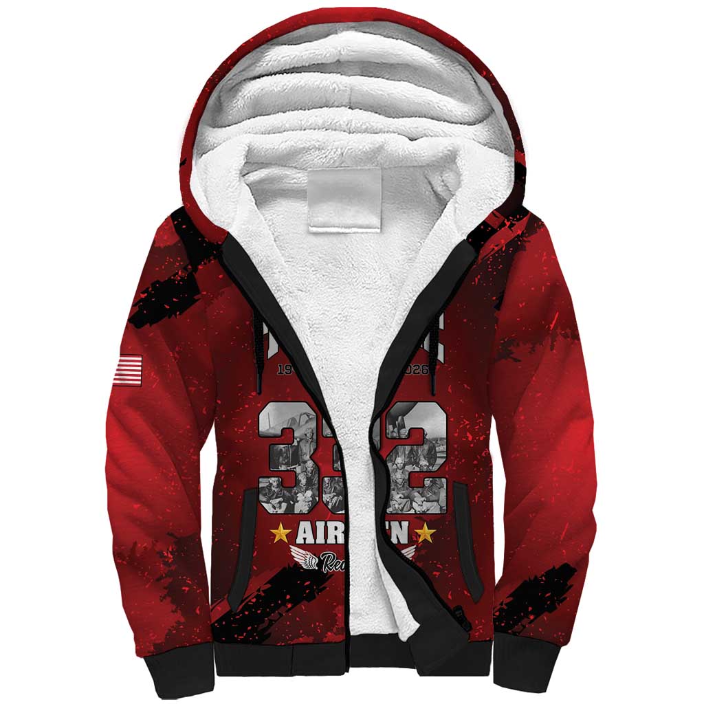 Tuskegee Airmen 1941–2026 Sherpa Hoodie 332nd Red Tails 85th Anniversary - African Pride