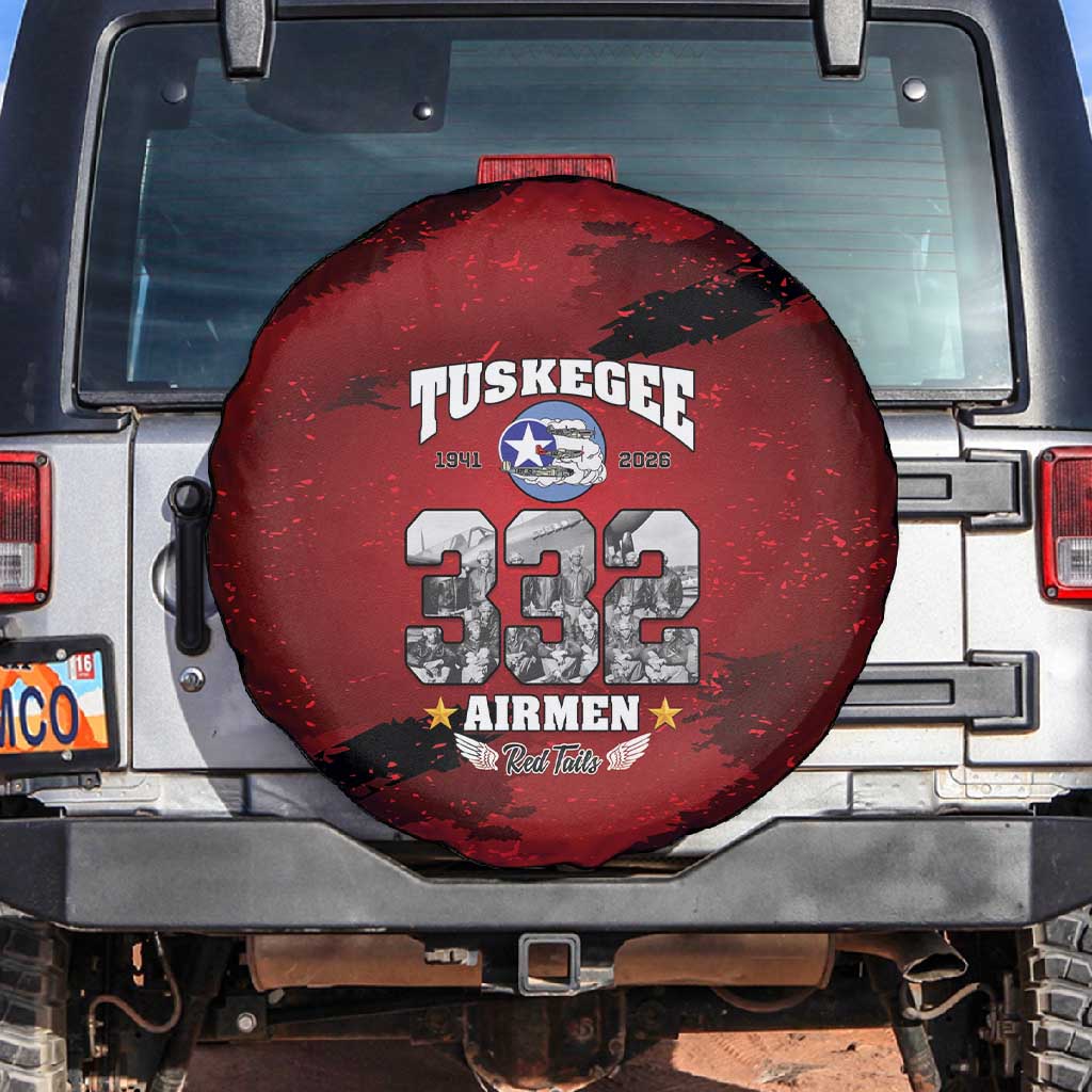 Tuskegee Airmen 1941–2026 Spare Tire Cover 332nd Red Tails 85th Anniversary - African Pride