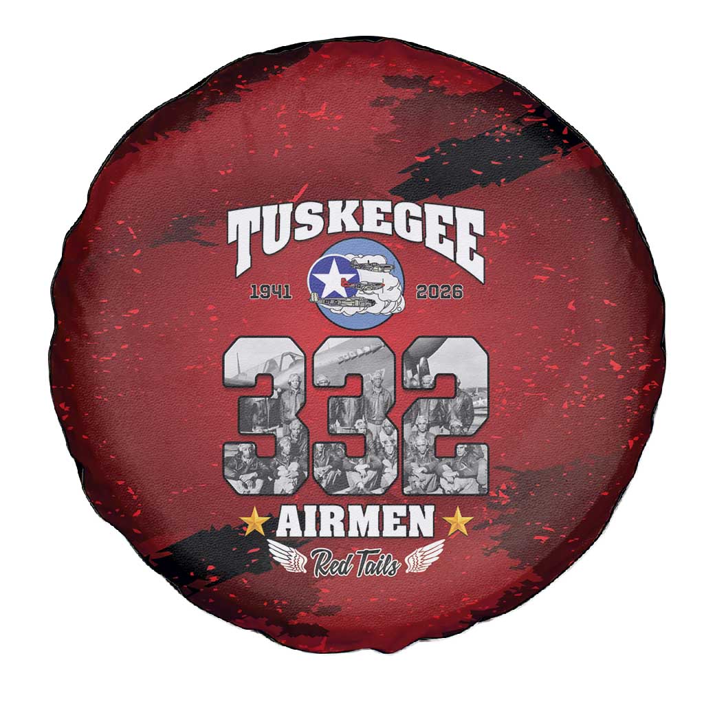 Tuskegee Airmen 1941–2026 Spare Tire Cover 332nd Red Tails 85th Anniversary - African Pride