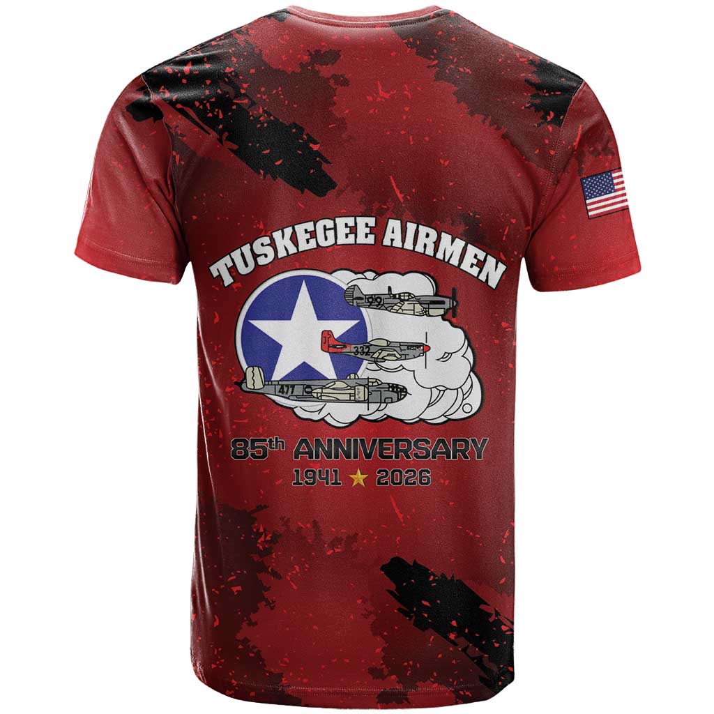 Tuskegee Airmen 1941-2026 T shirt 332nd Red Tails 85th Anniversary LT15