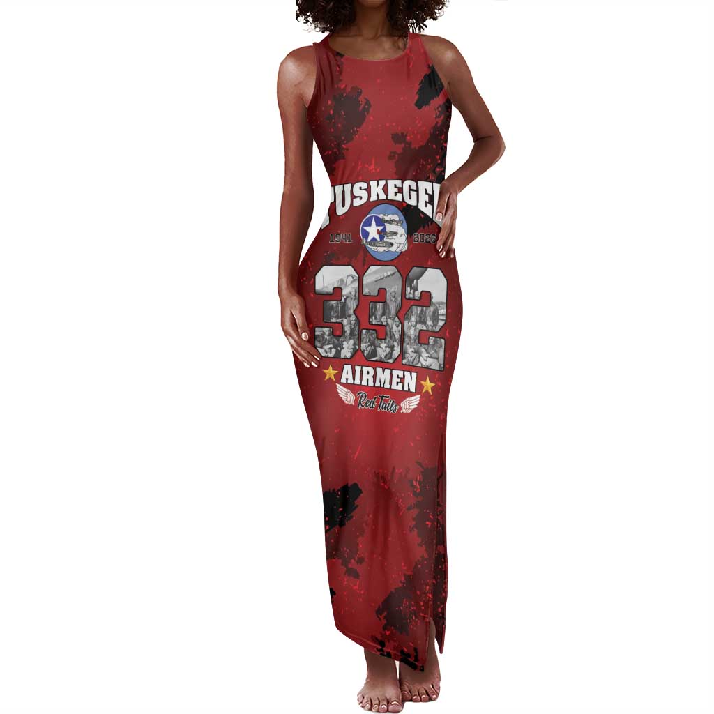 Tuskegee Airmen 1941–2026 Tank Maxi Dress 332nd Red Tails 85th Anniversary - African Pride