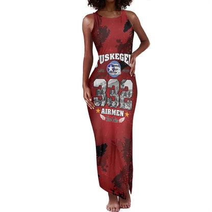 Tuskegee Airmen 1941–2026 Tank Maxi Dress 332nd Red Tails 85th Anniversary - African Pride