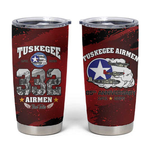 Tuskegee Airmen 1941–2026 Tumbler Cup 332nd Red Tails 85th Anniversary - African Pride