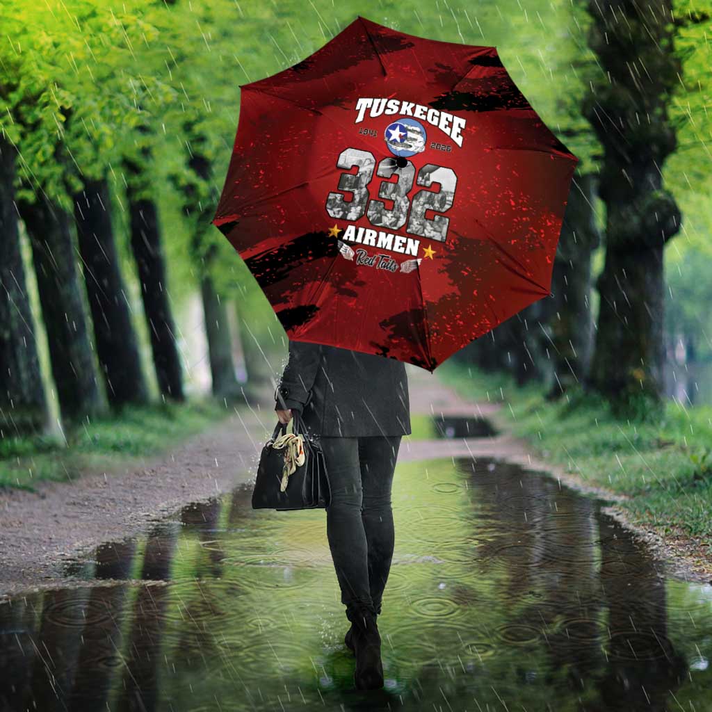 85 Years of Tuskegee Airmen Umbrella 332nd Fighter Group Red Tails