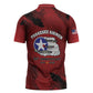 85 Years of Tuskegee Airmen Zipper Polo Shirt 332nd Fighter Group Red Tails