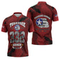85 Years of Tuskegee Airmen Zipper Polo Shirt 332nd Fighter Group Red Tails