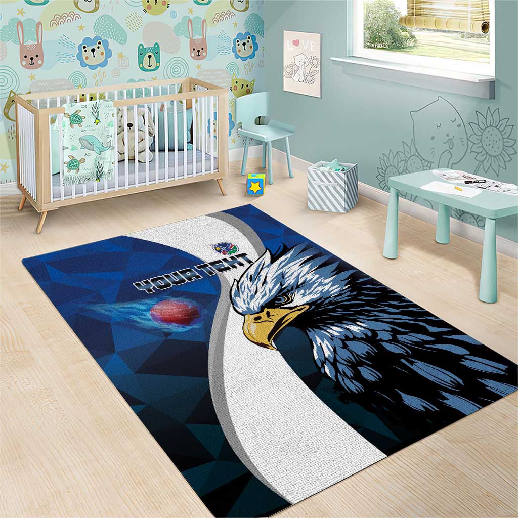 Custom Afro Namibia Cricket Area Rug Go Eagles