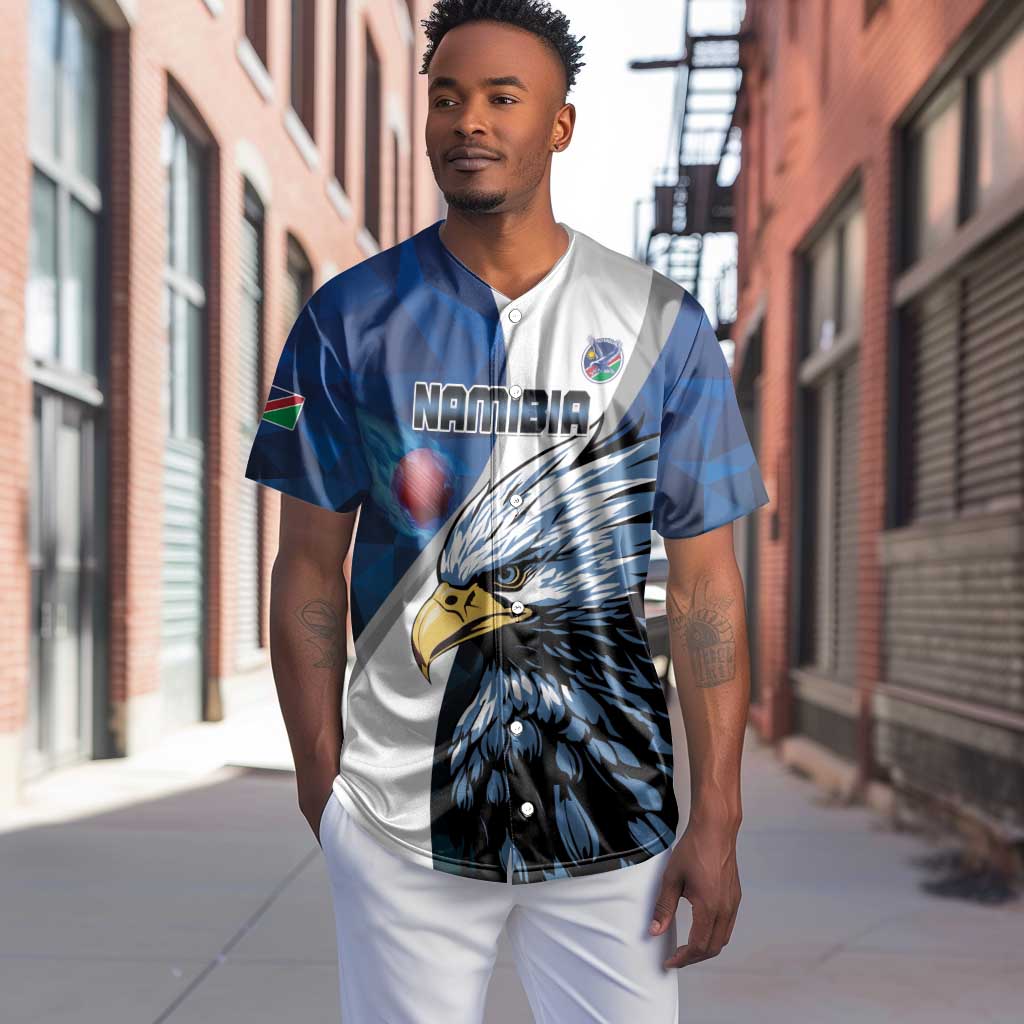 Custom Afro Namibia Cricket Baseball Jersey Go Eagles