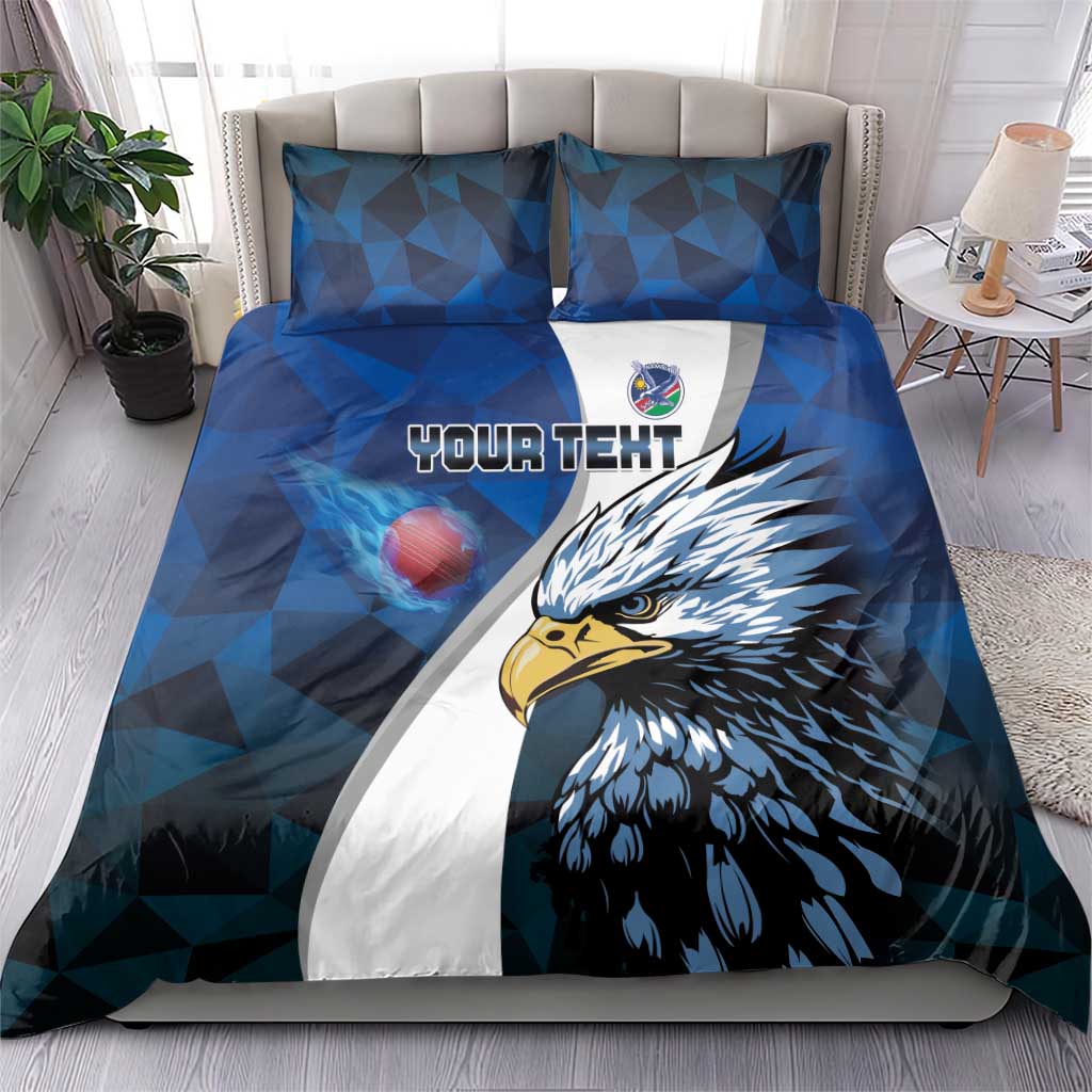 Custom Afro Namibia Cricket Bedding Set Go Eagles