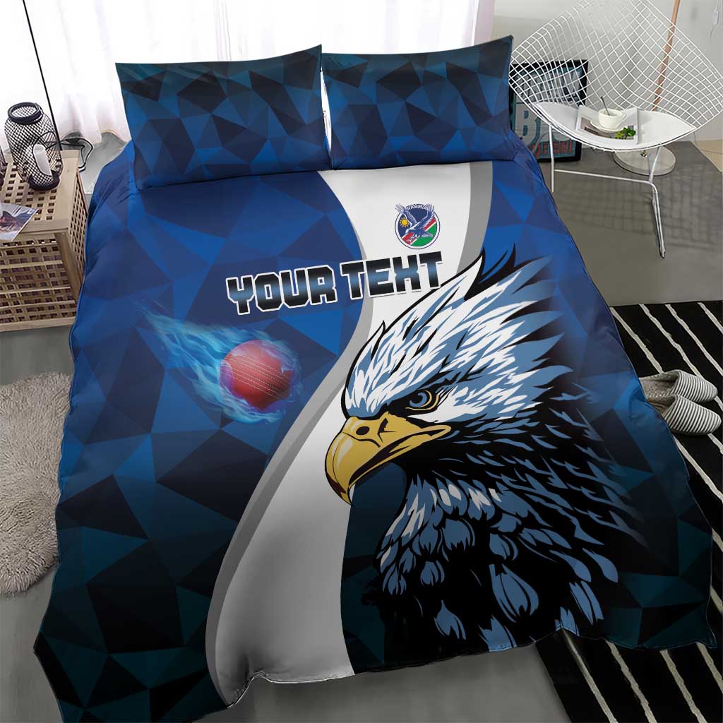 Custom Afro Namibia Cricket Bedding Set Go Eagles