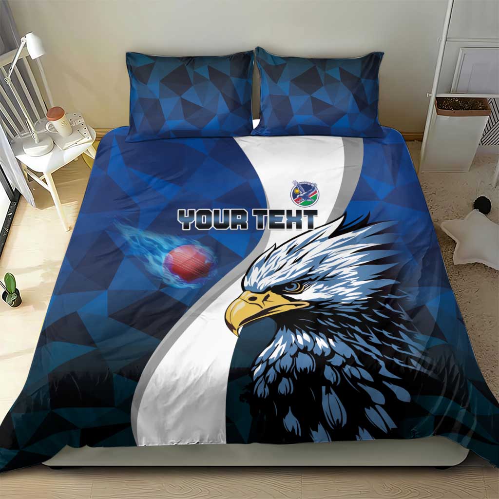 Custom Afro Namibia Cricket Bedding Set Go Eagles
