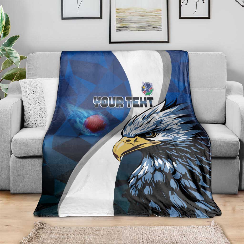 Custom Afro Namibia Cricket Blanket Go Eagles