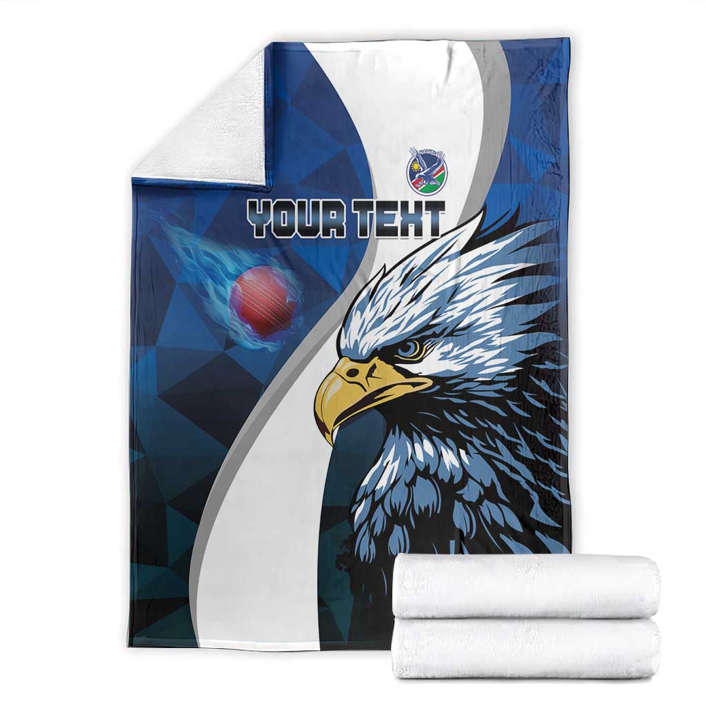 Custom Afro Namibia Cricket Blanket Go Eagles
