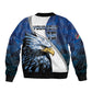 Custom Afro Namibia Cricket Bomber Jacket Go Eagles