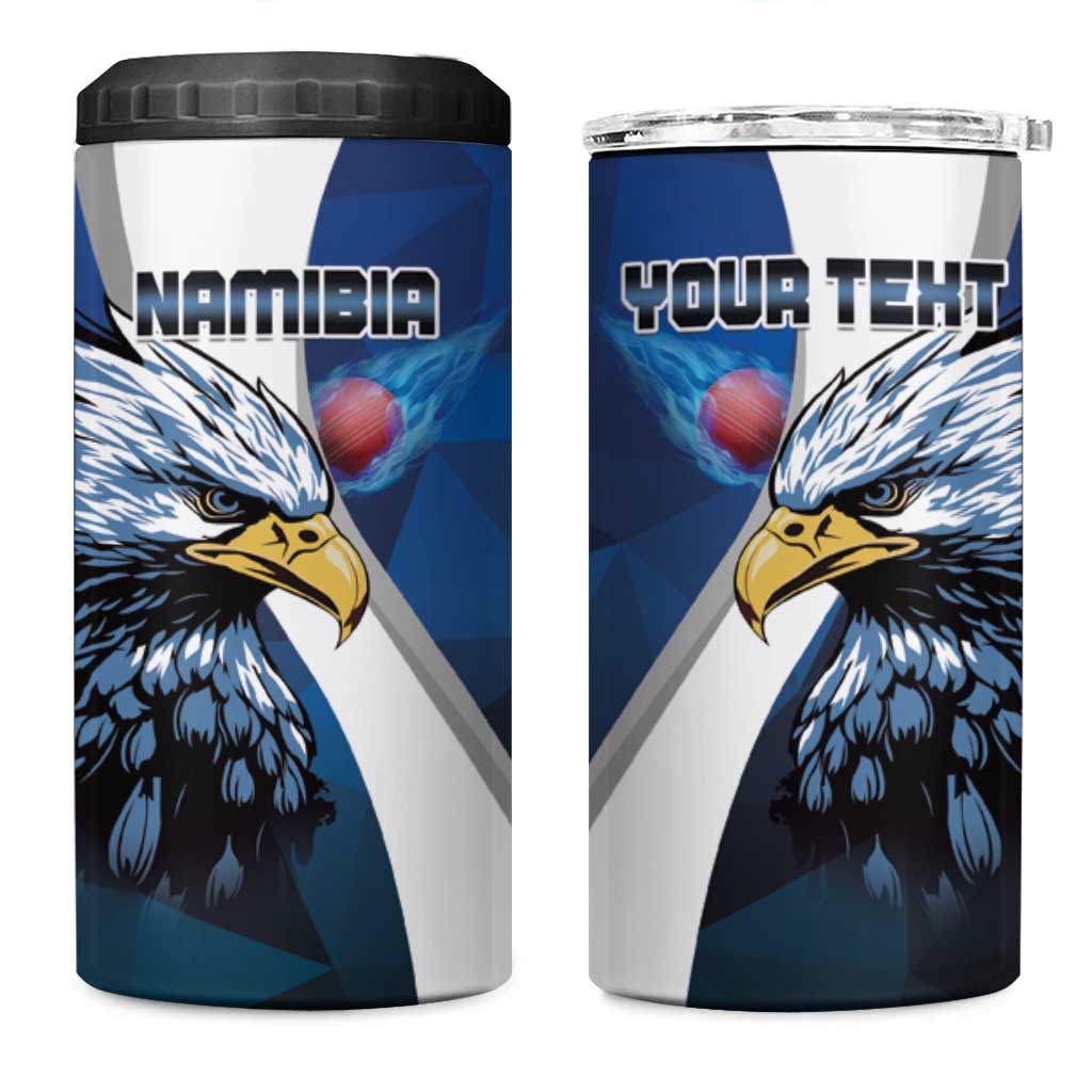 Custom Afro Namibia Cricket 4 in 1 Can Cooler Tumbler Go Eagles