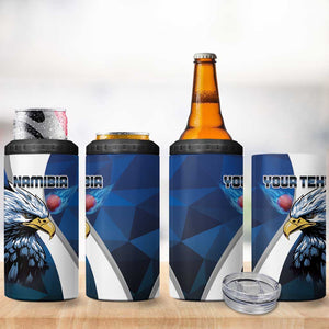 Custom Afro Namibia Cricket 4 in 1 Can Cooler Tumbler Go Eagles