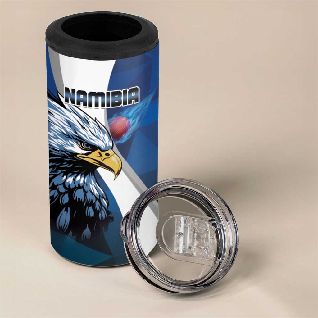 Custom Afro Namibia Cricket 4 in 1 Can Cooler Tumbler Go Eagles