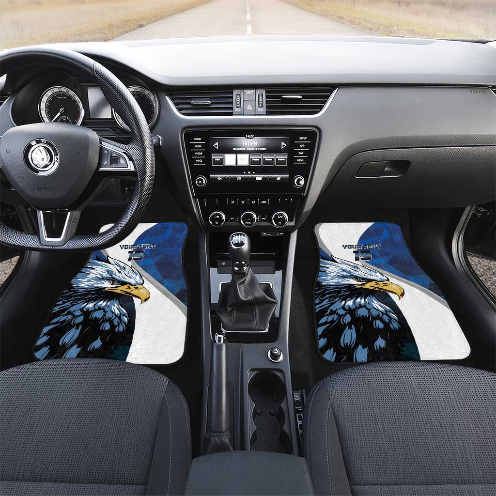 Custom Afro Namibia Cricket Car Mats Go Eagles