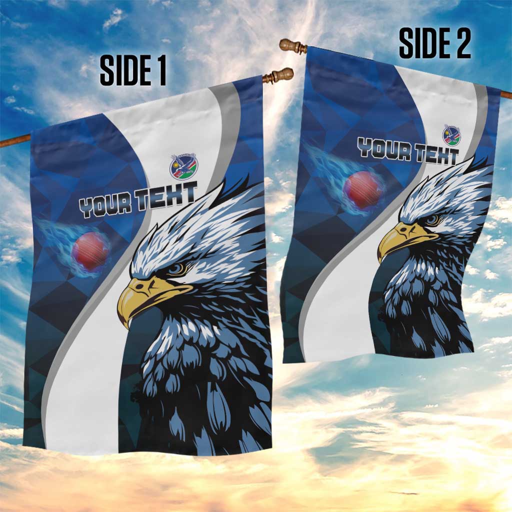 Custom Afro Namibia Cricket Garden Flag Go Eagles