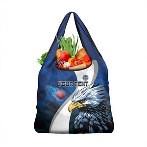 Custom Afro Namibia Cricket Grocery Bag Go Eagles