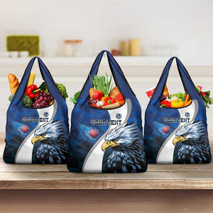 Custom Afro Namibia Cricket Grocery Bag Go Eagles