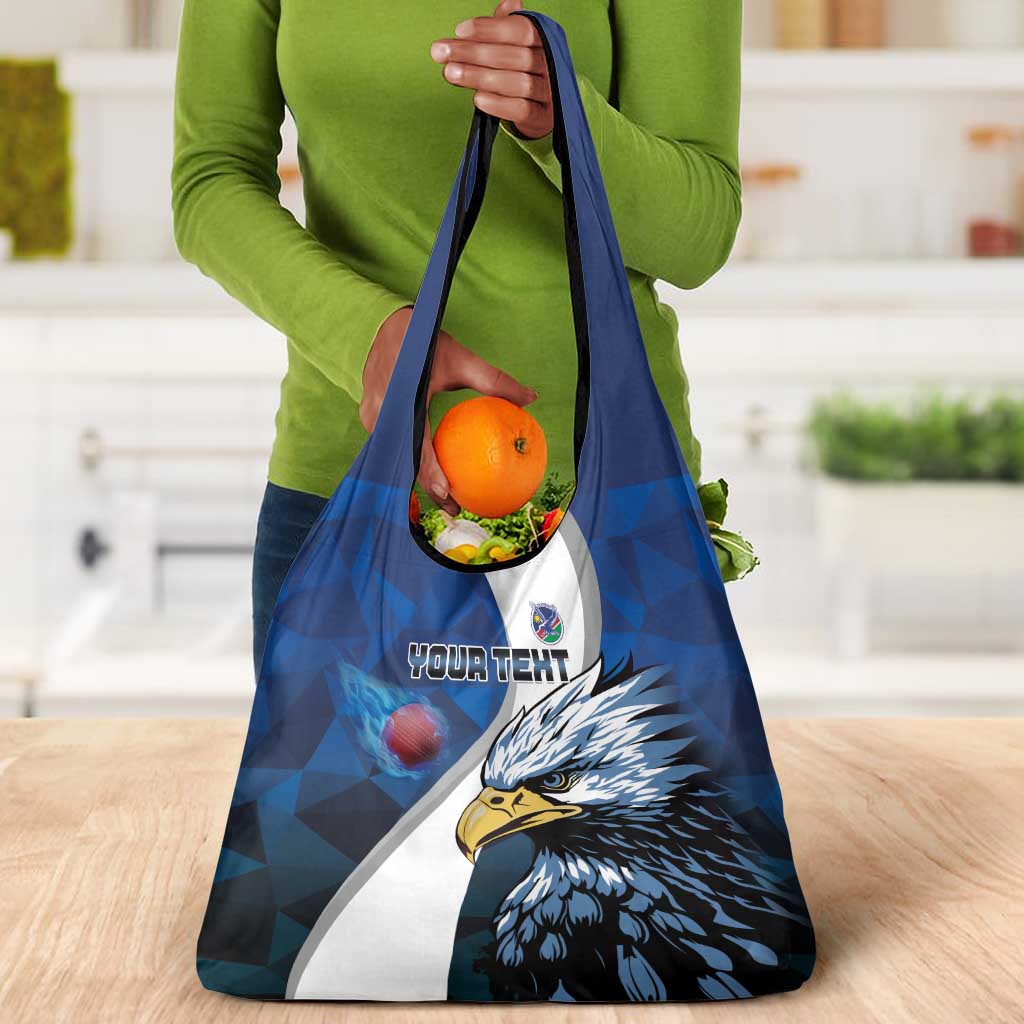 Custom Afro Namibia Cricket Grocery Bag Go Eagles