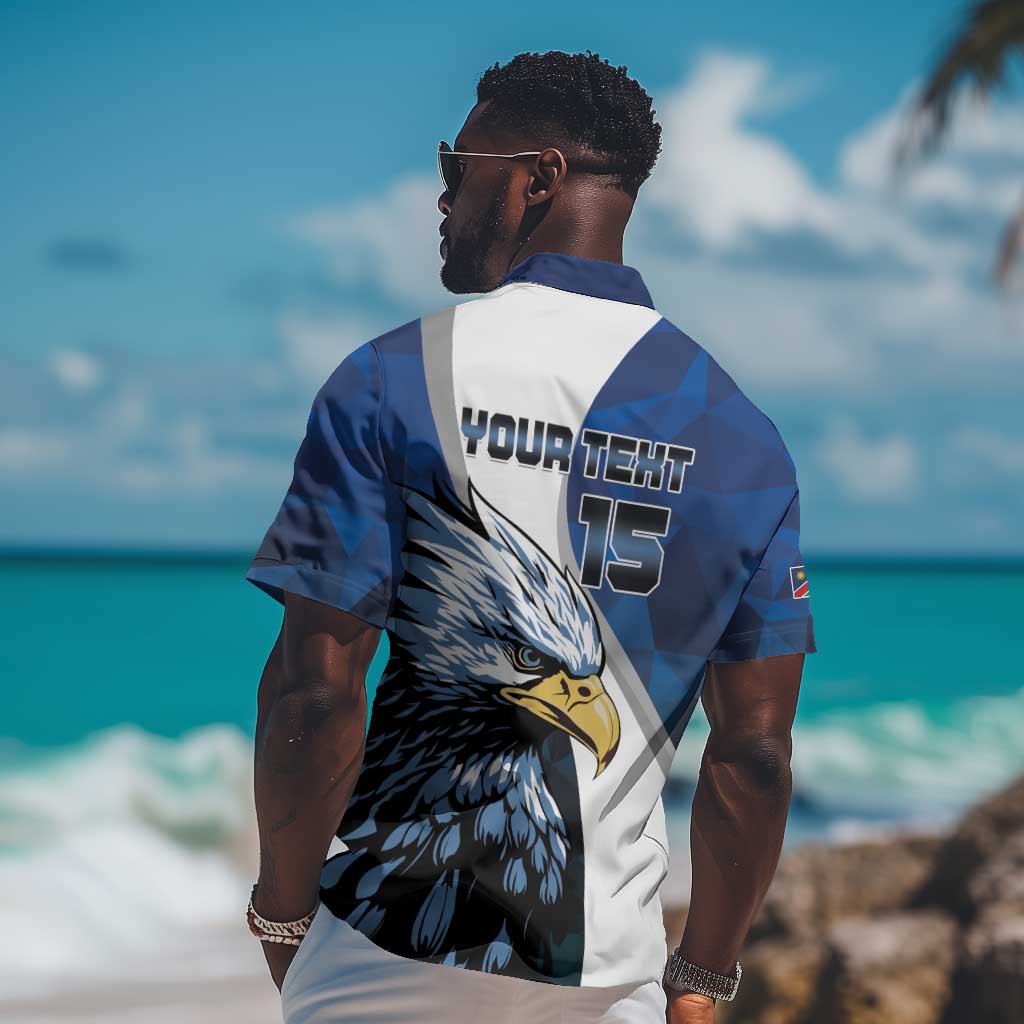 Custom Afro Namibia Cricket Hawaiian Shirt Go Eagles