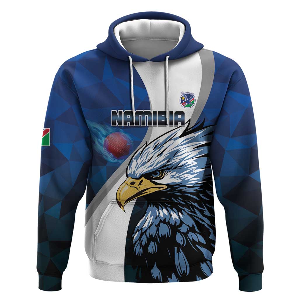 Custom Afro Namibia Cricket Hoodie Go Eagles