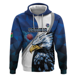 Custom Afro Namibia Cricket Hoodie Go Eagles