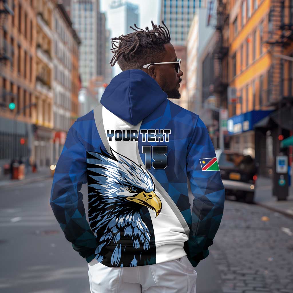 Custom Afro Namibia Cricket Hoodie Go Eagles
