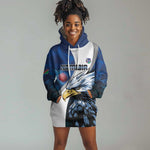 Custom Afro Namibia Cricket Hoodie Dress Go Eagles