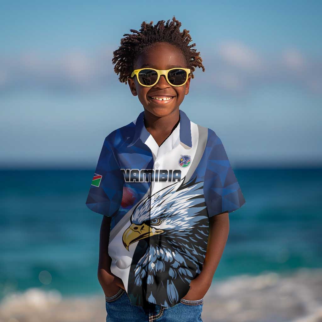 Custom Afro Namibia Cricket Kid Hawaiian Shirt Go Eagles