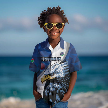 Custom Afro Namibia Cricket Kid Hawaiian Shirt Go Eagles